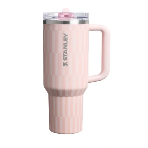 Stanley Quencher ProTour Flip Straw Tumbler 40 oz Tea Rose Tile - Picture 5 of 5
